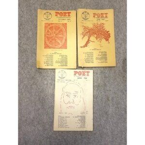 Vintage Poet International Poetry Magazine Lot Krishna Srinivas World Poetry